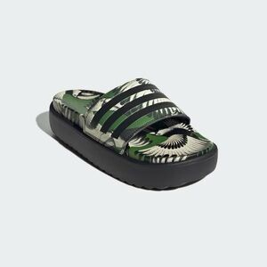 Stylish Green and Black Slide Sandals